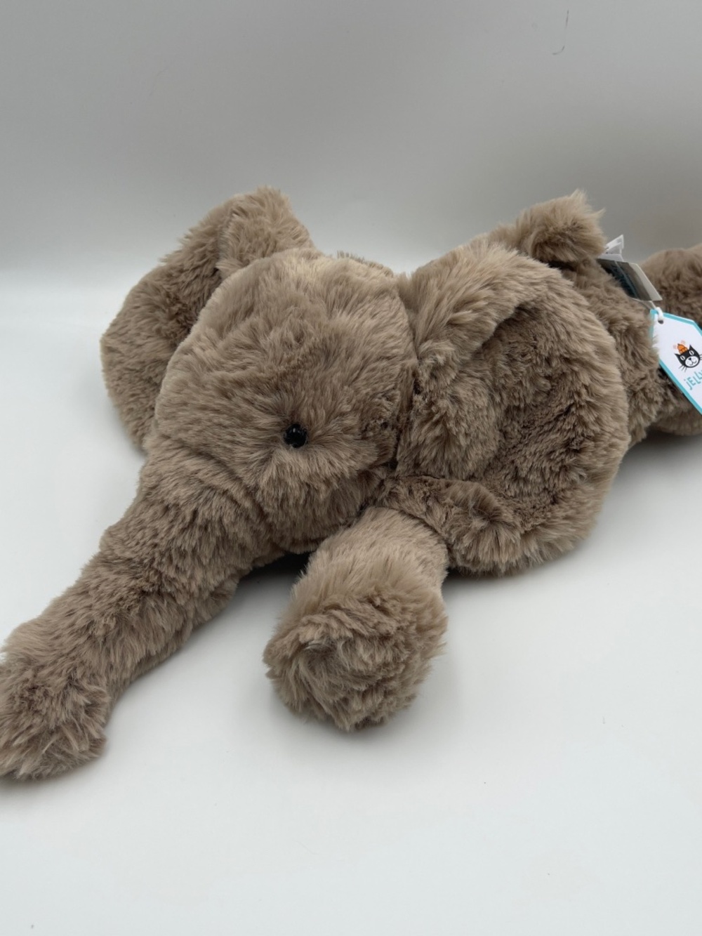 BNWT RARE Jellycat SMUDGE ELEPHANT Medium Soft Plush Stuffed Animal Toy Grey